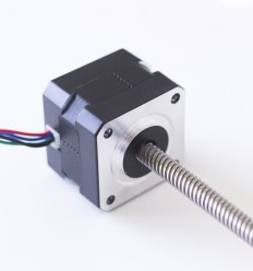 Nema 17 stepper motor with 320 mm integrated lead screw